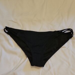Victoria's Secret Black Bikini Bottom with Triple Side Straps